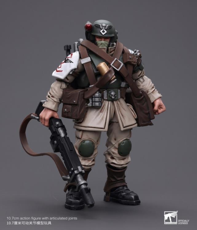 Warhammer 40k Astra Militarum Cadian Command Squad Veteran with Medi-pack 1/18 Scale Action Figure Gallery Image 8