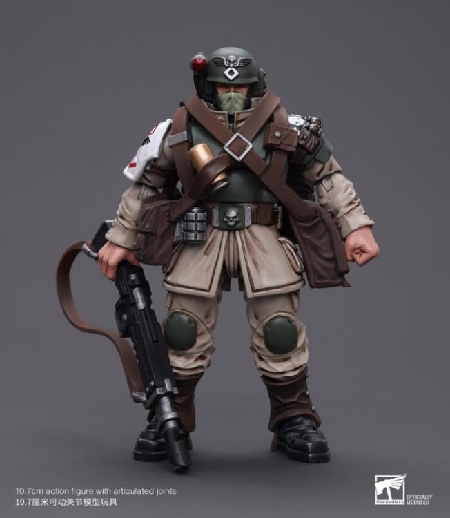 Warhammer 40k Astra Militarum Cadian Command Squad Veteran with Medi-pack 1/18 Scale Action Figure Gallery Image 7