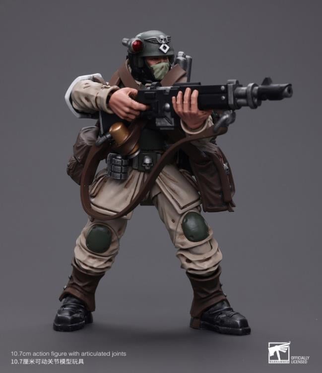 Warhammer 40k Astra Militarum Cadian Command Squad Veteran with Medi-pack 1/18 Scale Action Figure Gallery Image 6