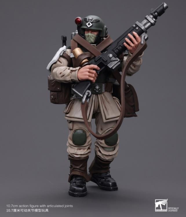 Warhammer 40k Astra Militarum Cadian Command Squad Veteran with Medi-pack 1/18 Scale Action Figure Gallery Image 4