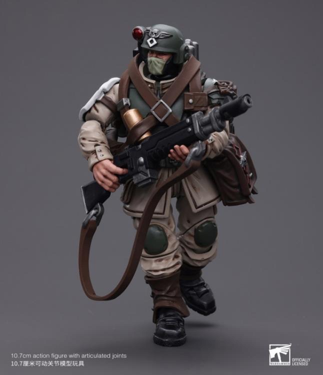 Warhammer 40k Astra Militarum Cadian Command Squad Veteran with Medi-pack 1/18 Scale Action Figure Gallery Image 3