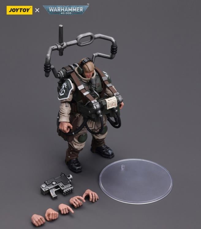 Warhammer 40k Astra Militarum Cadian Command Squad Veteran with Master Vox 1/18 Scale Action Figure Gallery Image 8