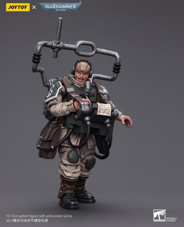 Warhammer 40k Astra Militarum Cadian Command Squad Veteran with Master Vox 1/18 Scale Action Figure Gallery Image 6