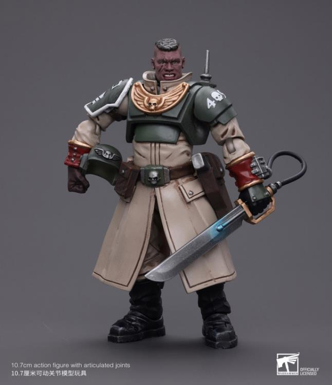 Warhammer 40k Astra Militarum Cadian Command Squad Commander with Power Sword 1/18 Scale Action Figure Gallery Image 4