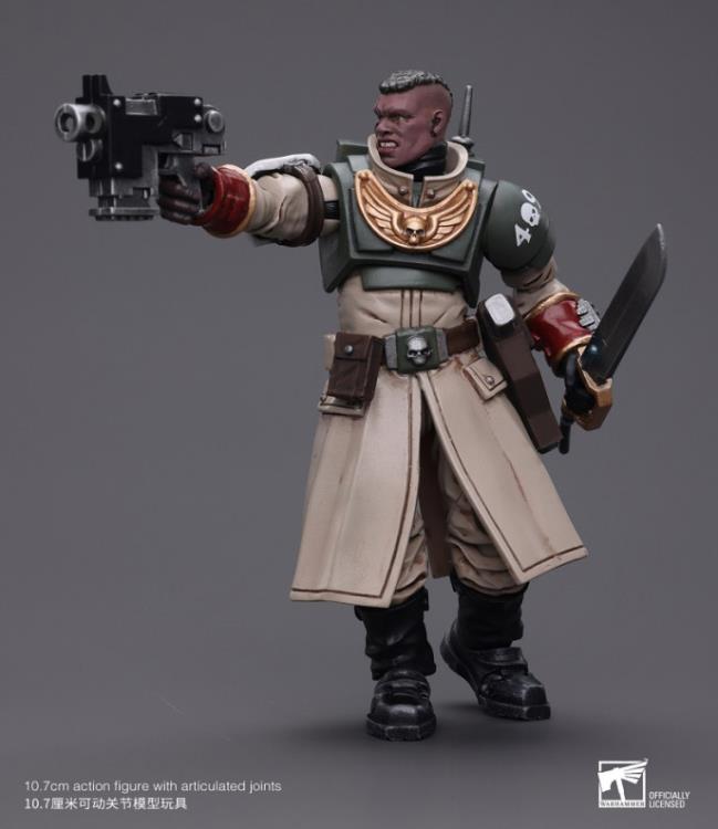 Warhammer 40k Astra Militarum Cadian Command Squad Commander with Power Sword 1/18 Scale Action Figure Gallery Image 9