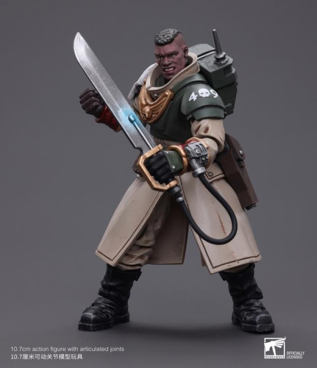 Warhammer 40k Astra Militarum Cadian Command Squad Commander with Power Sword 1/18 Scale Action Figure Gallery Image 5
