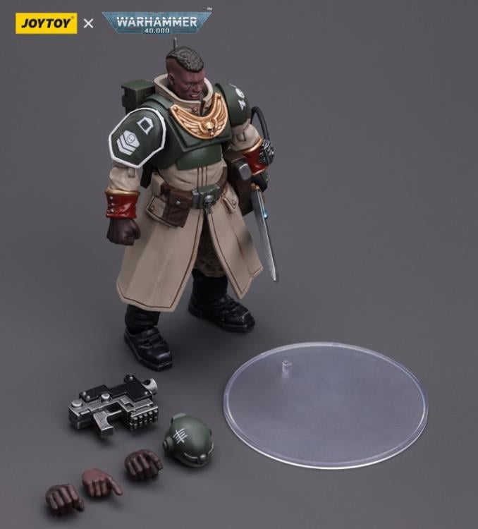Warhammer 40k Astra Militarum Cadian Command Squad Commander with Power Sword 1/18 Scale Action Figure Gallery Image 10
