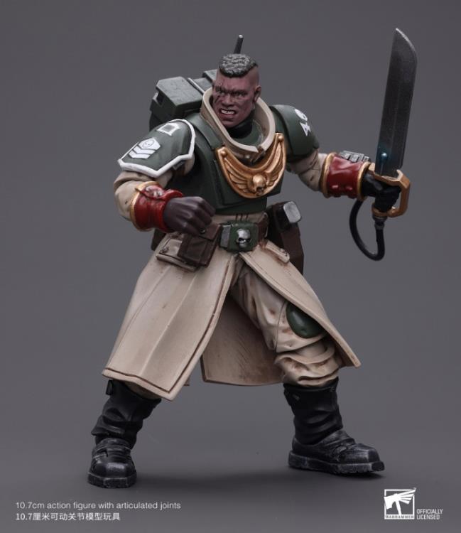 Warhammer 40k Astra Militarum Cadian Command Squad Commander with Power Sword 1/18 Scale Action Figure Gallery Image 3