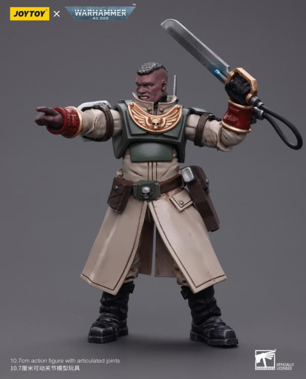 Warhammer 40k Astra Militarum Cadian Command Squad Commander with Power Sword 1/18 Scale Action Figure Gallery Image 8