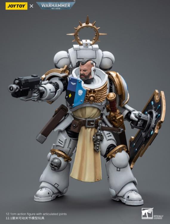 Warhammer 40K Ultramarines White Consuls Bladeguard Veteran 1/18 Scale Action Figure Gallery Image 8