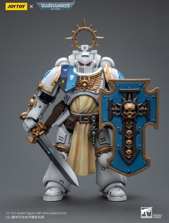 Warhammer 40K Ultramarines White Consuls Bladeguard Veteran 1/18 Scale Action Figure Gallery Image 9
