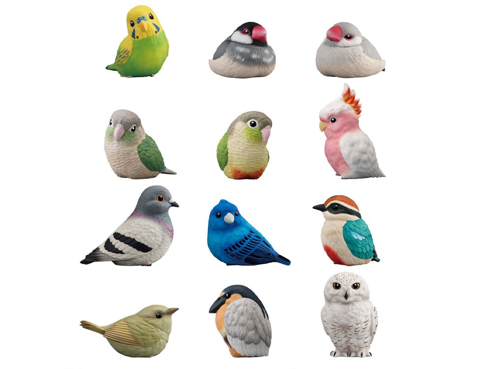 ざくろとブリキの鳥 Shokugan Tenori Friends Birds Vol.10 Boxed Set of 12 Figures