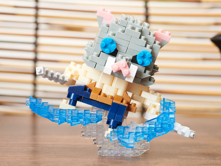 Demon Slayer: Kimetsu no Yaiba Nanoblock Character Collection Series Inosuke Hashibira (Beast Breathing) Gallery Image 1