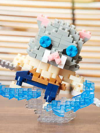 Demon Slayer: Kimetsu no Yaiba Nanoblock Character Collection Series Inosuke Hashibira (Beast Breathing) Gallery Image 2