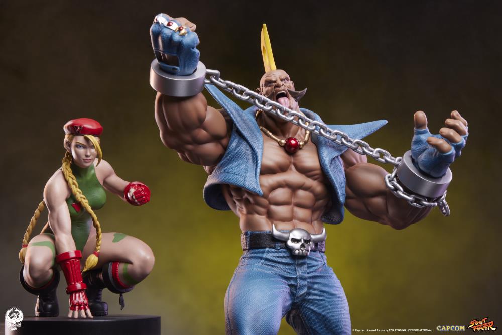 Street Fighter Street Jam Cammy and Birdie 1/10 Scale Statue Set Gallery Image 6