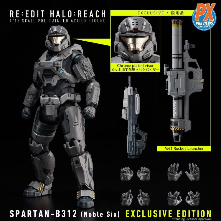Halo: Reach RE:EDIT Spartan B312 (Noble Six) 1/12 Scale PX
