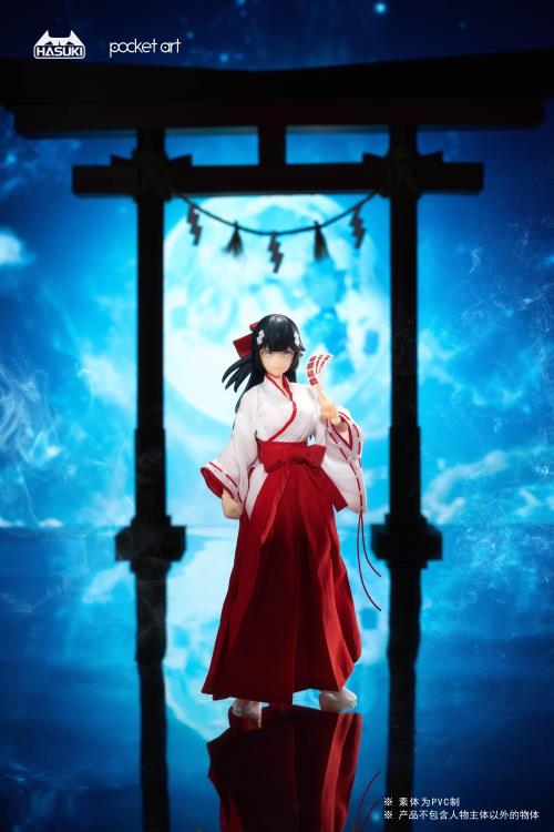 Pocket Art Series Exorcism Shrine Maiden Tsubaki 1/12 Scale Action Figure Gallery Image 3