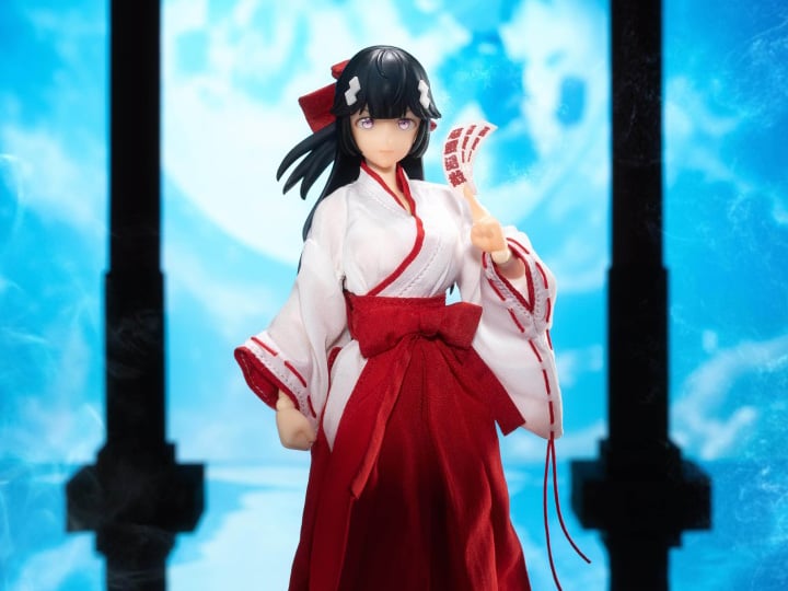 Pocket Art Series Exorcism Shrine Maiden Tsubaki 1/12 Scale Action Figure Gallery Image 1