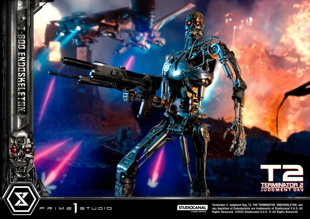 Terminator 2: Judgment Day Museum Masterline T-800 Endoskeleton 1/3 Scale Statue Gallery Image 39