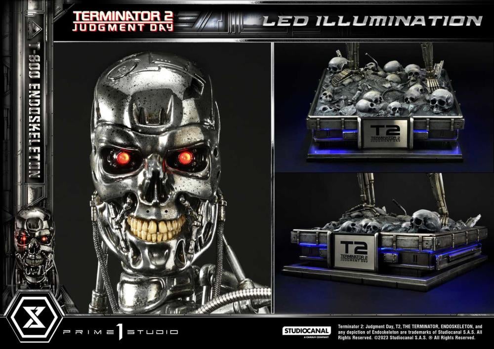 Terminator 2: Judgment Day Museum Masterline T-800 Endoskeleton Deluxe 1/3 Scale Statue Gallery Image 49