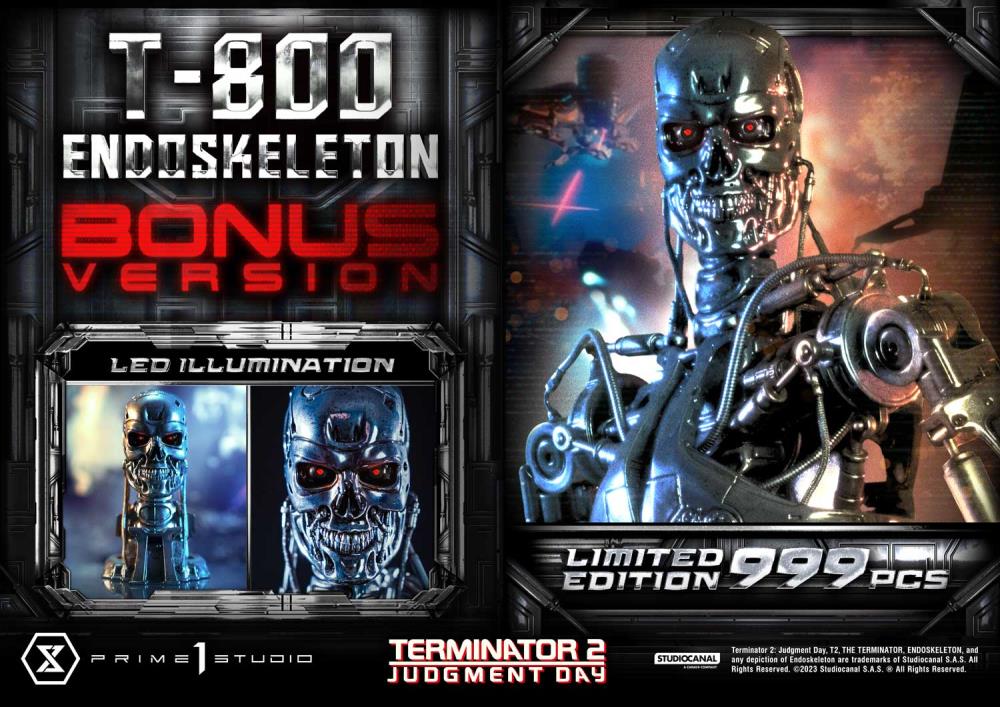 Terminator 2: Judgment Day Museum Masterline T-800 Endoskeleton Deluxe 1/3 Scale Limited Edition Statue (With Bonus) Gallery Image 56