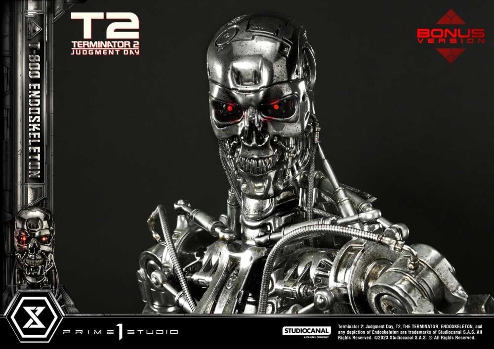 Terminator 2: Judgment Day Museum Masterline T-800 Endoskeleton Deluxe 1/3 Scale Limited Edition Statue (With Bonus) Gallery Image 18