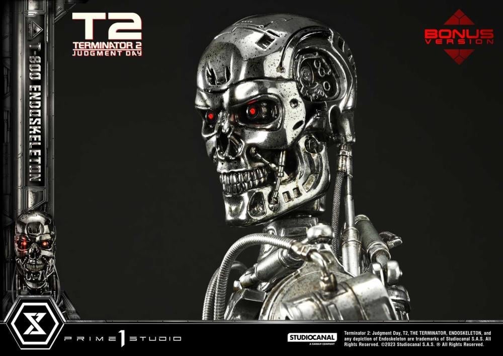 Terminator 2: Judgment Day Museum Masterline T-800 Endoskeleton Deluxe 1/3 Scale Limited Edition Statue (With Bonus) Gallery Image 16