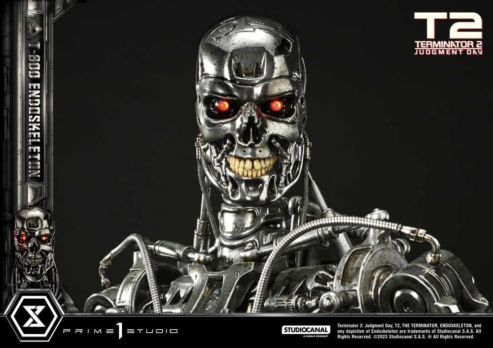 Terminator 2: Judgment Day Museum Masterline T-800 Endoskeleton Deluxe 1/3 Scale Limited Edition Statue (With Bonus) Gallery Image 15