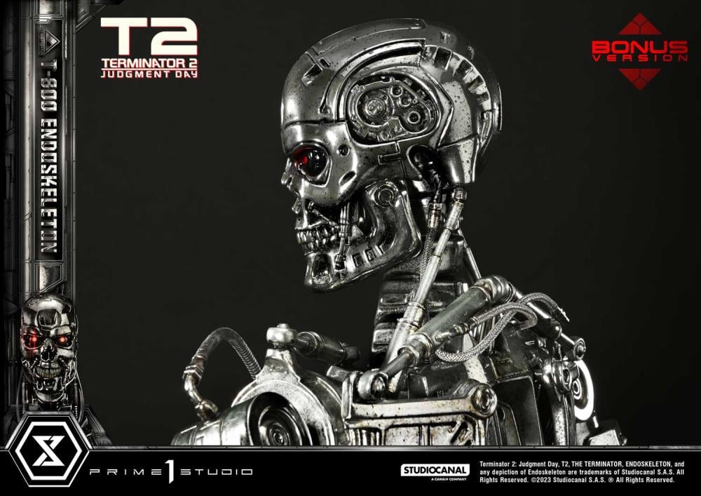 Terminator 2: Judgment Day Museum Masterline T-800 Endoskeleton Deluxe 1/3 Scale Limited Edition Statue (With Bonus) Gallery Image 20