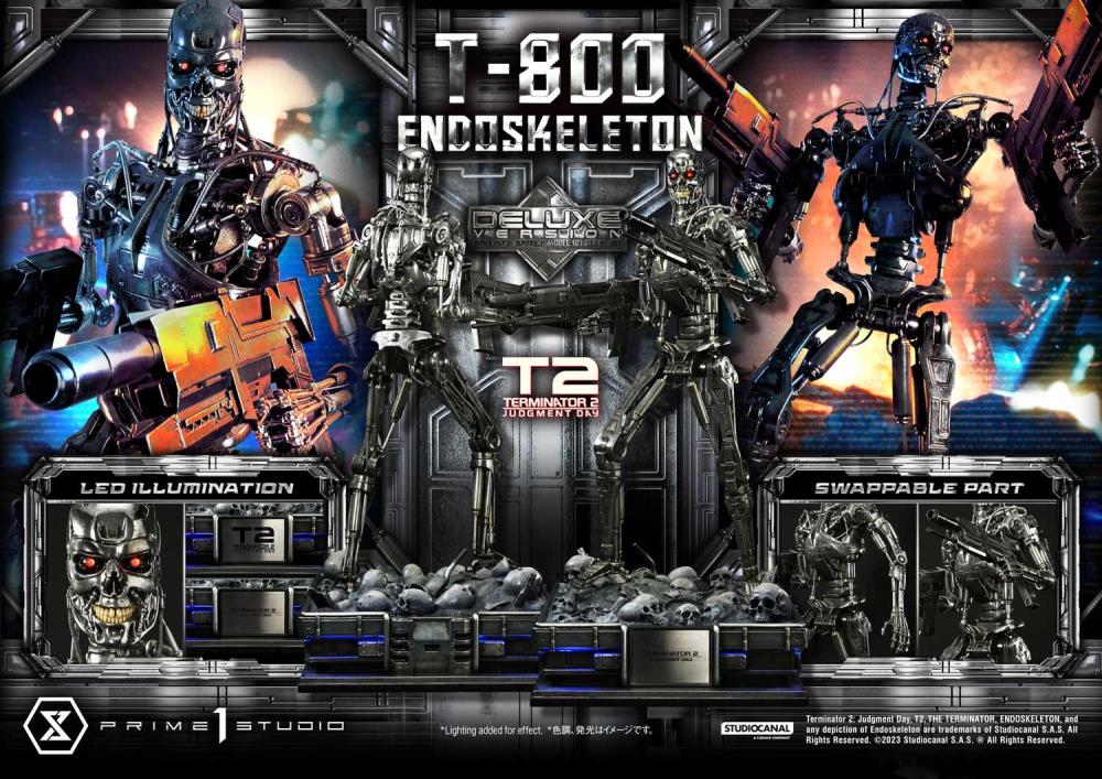 Terminator 2: Judgment Day Museum Masterline T-800 Endoskeleton Deluxe 1/3 Scale Limited Edition Statue (With Bonus) Gallery Image 59