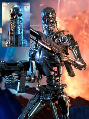 T-X Endoskeleton 1/12スケール フィギュア Endoskeleton (Battle Damaged Version) Sixth Scale Figure by Hot
