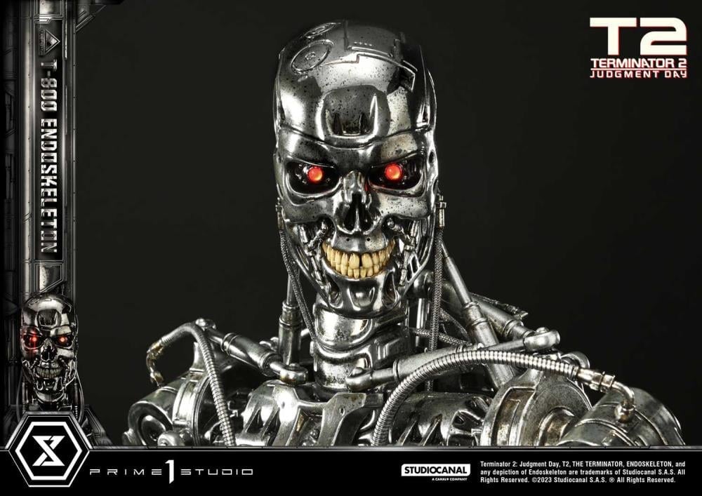Terminator 2: Judgment Day Museum Masterline T-800 Endoskeleton Deluxe 1/3 Scale Limited Edition Statue (With Bonus) Gallery Image 22