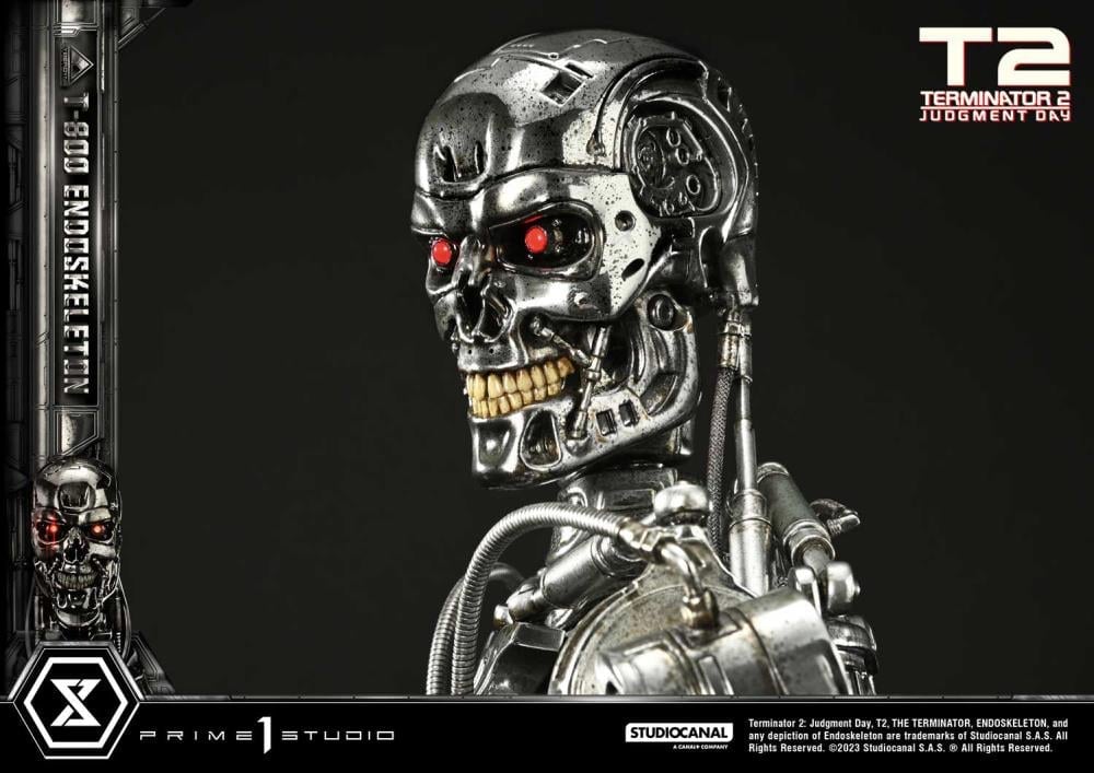 Terminator 2: Judgment Day Museum Masterline T-800 Endoskeleton Deluxe 1/3 Scale Limited Edition Statue (With Bonus) Gallery Image 23
