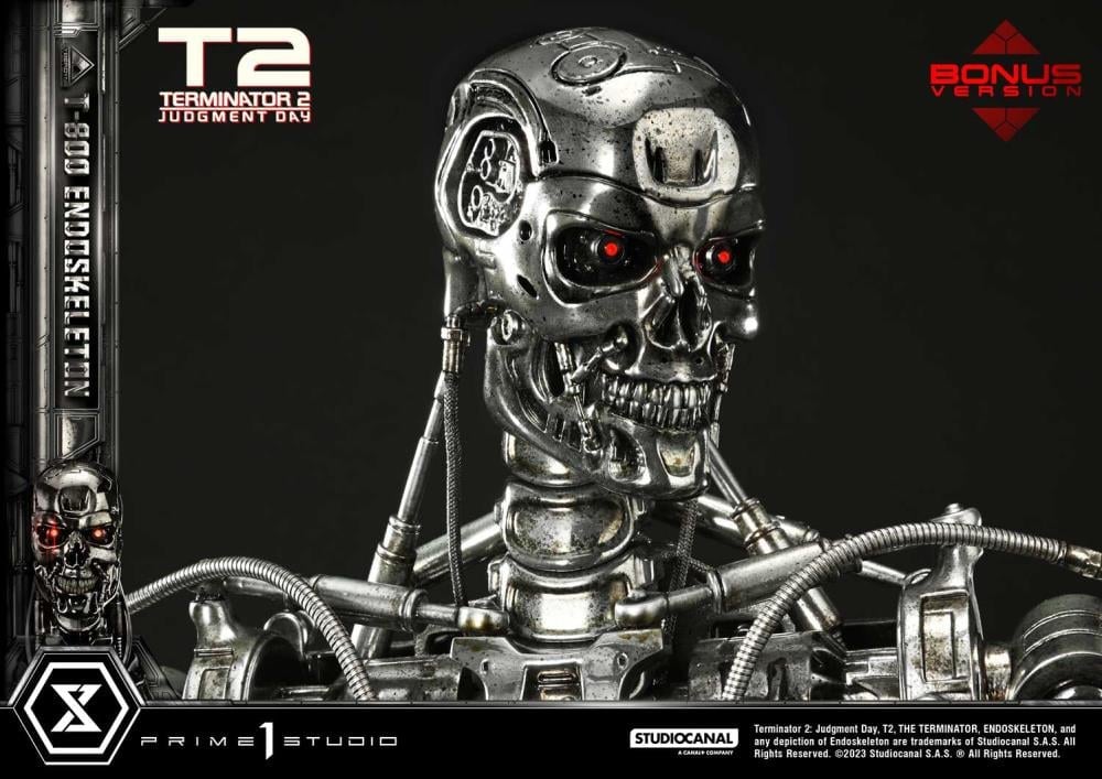 Terminator 2: Judgment Day Museum Masterline T-800 Endoskeleton Deluxe 1/3 Scale Limited Edition Statue (With Bonus) Gallery Image 17