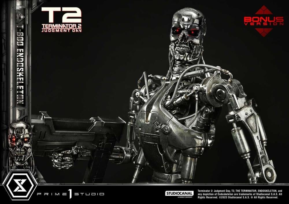 Terminator 2: Judgment Day Museum Masterline T-800 Endoskeleton Deluxe 1/3 Scale Limited Edition Statue (With Bonus) Gallery Image 29