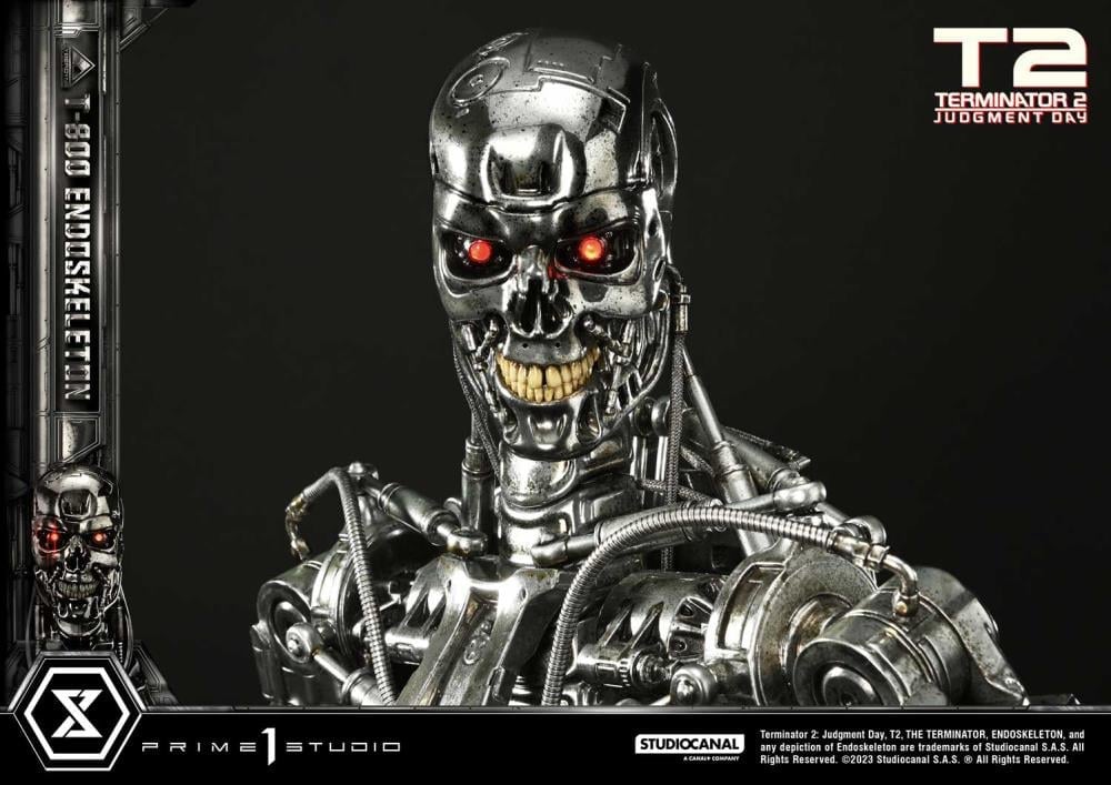 Terminator 2: Judgment Day Museum Masterline T-800 Endoskeleton Deluxe 1/3 Scale Limited Edition Statue (With Bonus) Gallery Image 21