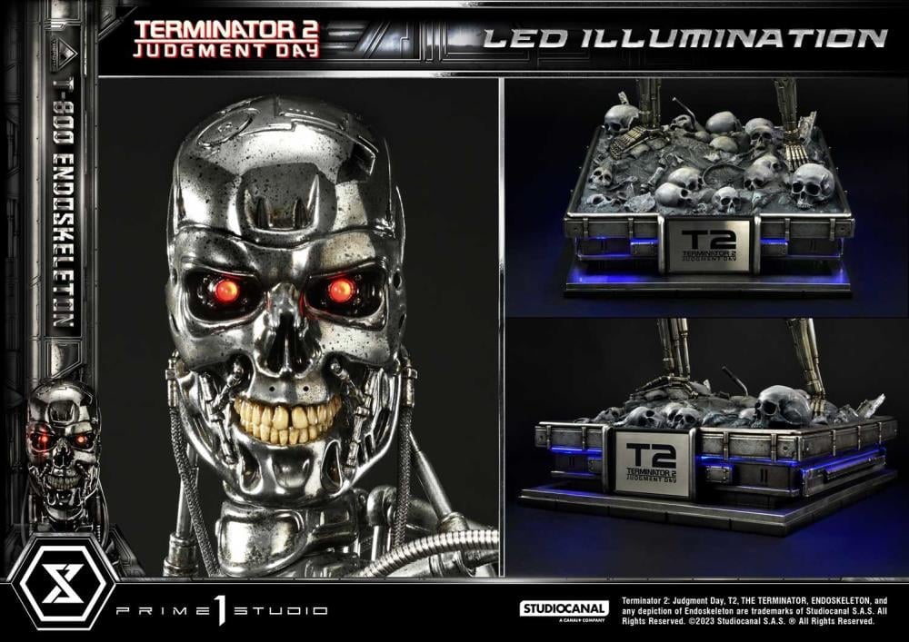 Terminator 2: Judgment Day Museum Masterline T-800 Endoskeleton Deluxe 1/3 Scale Limited Edition Statue (With Bonus) Gallery Image 57