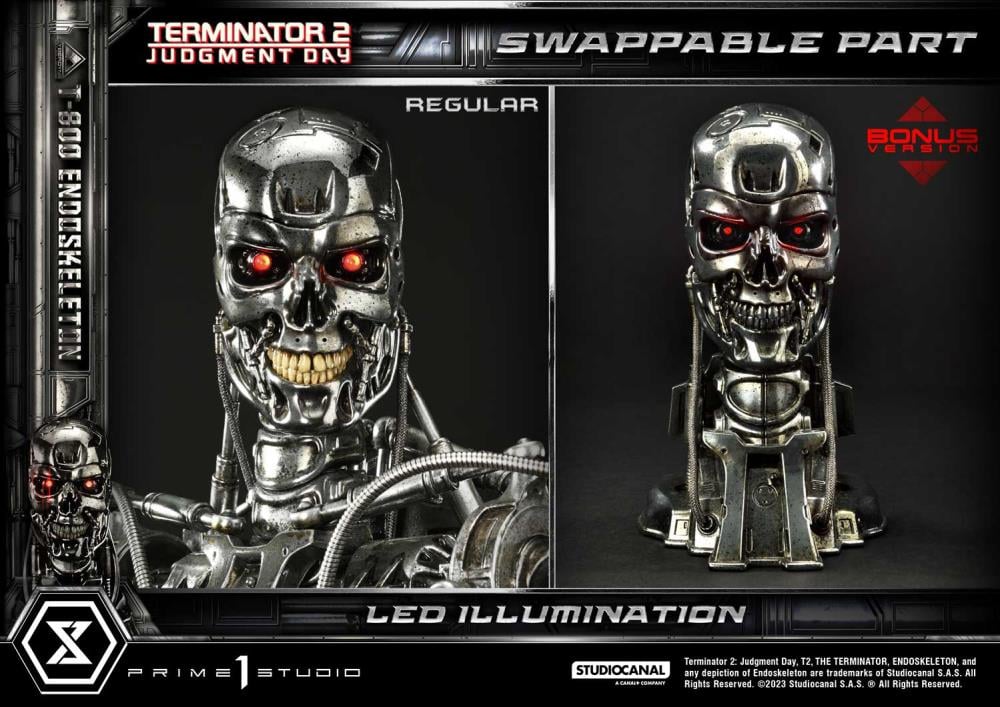 Terminator 2: Judgment Day Museum Masterline T-800 Endoskeleton Deluxe 1/3 Scale Limited Edition Statue (With Bonus) Gallery Image 55
