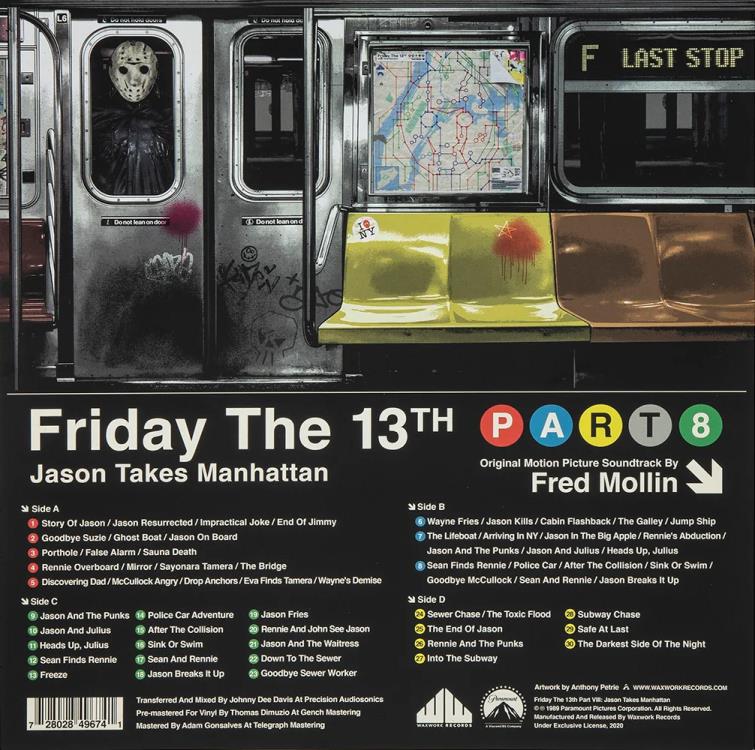 Friday the 13th Part VIII: Jason Takes Manhattan Original Motion Picture Soundtrack Vinyl 2XLP Gallery Image 9