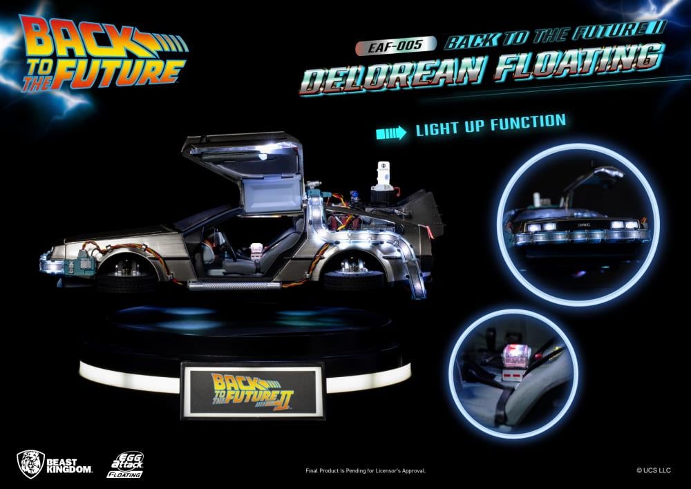 Back to the Future Part II Egg Attack Floating EAF-005 Floating DeLorean Gallery Image 8