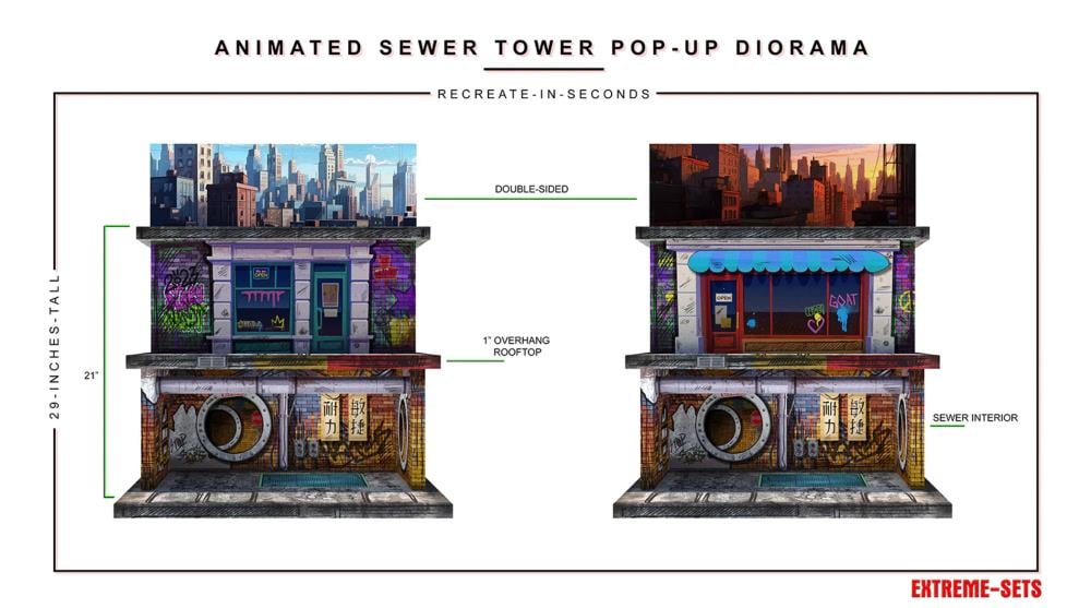 Animated Sewer Tower 1/12 Scale Pop-Up Diorama Gallery Image 3