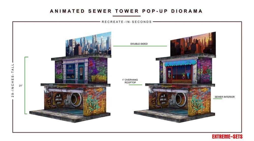 Animated Sewer Tower 1/12 Scale Pop-Up Diorama Gallery Image 7