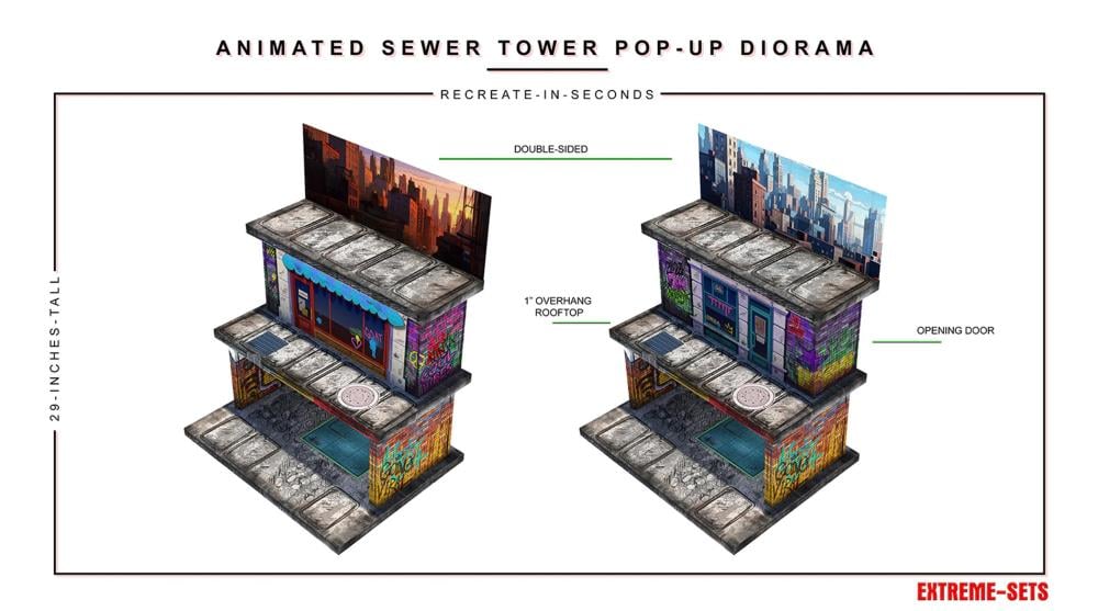 Animated Sewer Tower 1/12 Scale Pop-Up Diorama Gallery Image 5
