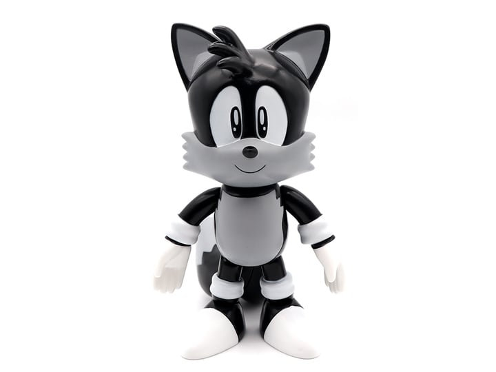Sonic The Hedgehog SOFVIPS Tails (Monotone) Soft Vinyl Figure Gallery Image 1