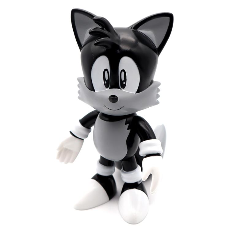 Sonic The Hedgehog SOFVIPS Tails (Monotone) Soft Vinyl Figure Gallery Image 6