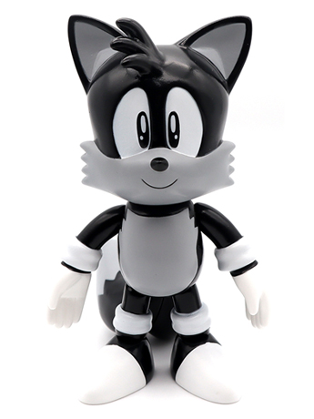 Sonic The Hedgehog SOFVIPS Tails (Monotone) Soft Vinyl Figure Gallery Image 2