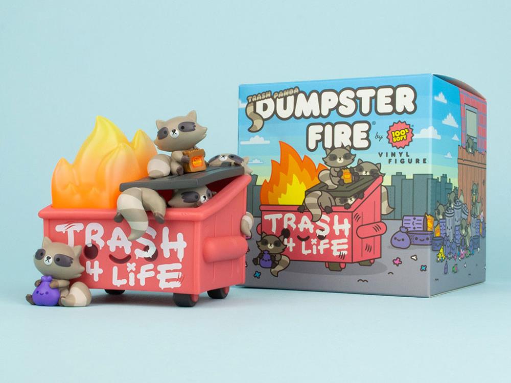 Lil Dumpster Fire Trash Panda Vinyl Figure Gallery Image 13