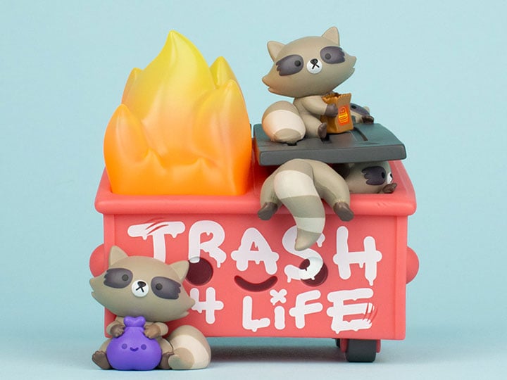 Lil Dumpster Fire Trash Panda Vinyl Figure Gallery Image 1