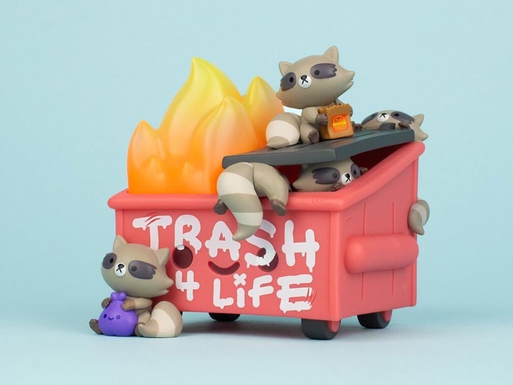 Lil Dumpster Fire Trash Panda Vinyl Figure Gallery Image 3