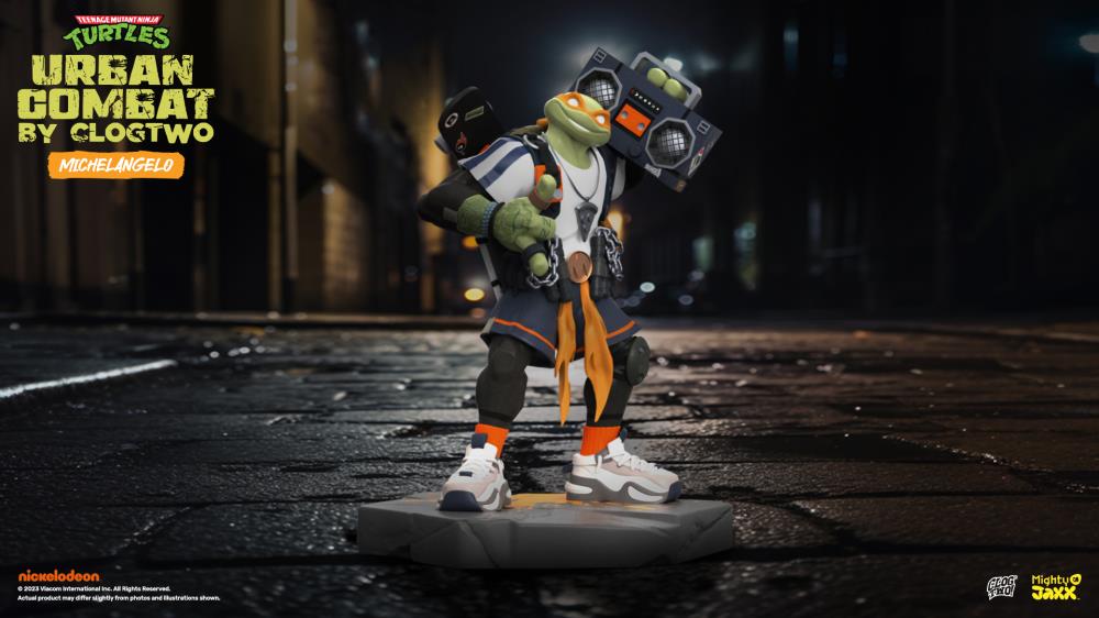Teenage Mutant Ninja Turtles x ClogTwo Urban Combat Michelangelo Limited Edition Statue Gallery Image 3
